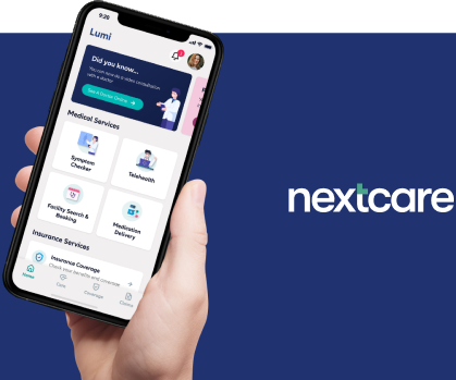 Lumi mobile app by Nextcare